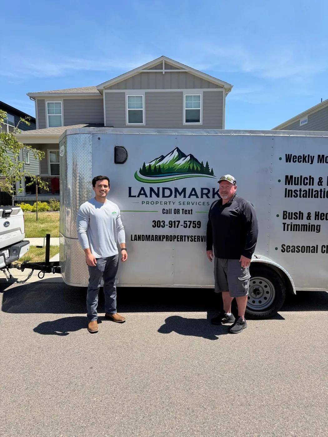 Chris and Michael, owners of Landmark Property Services, in Littleton, Colorado